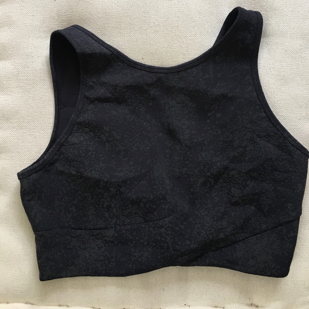 lululemon crossover sports bra, high neck, light support